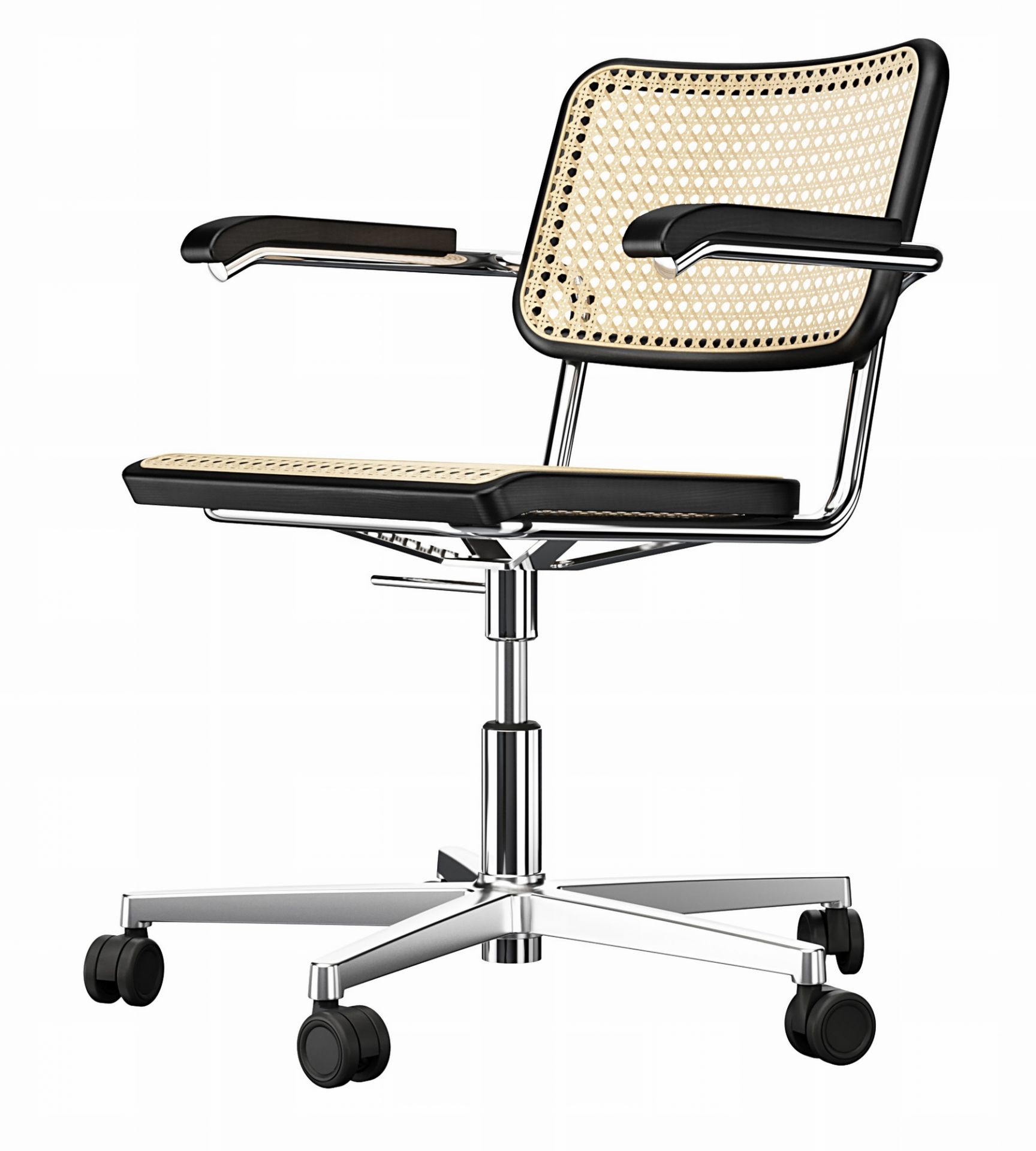 S 64 VDR Atelier Swivel Chair frame flat Thonet Chrom
